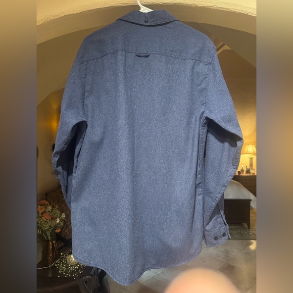 Burnside Dark Blue Shirt Jacket - Picture 2 of 4